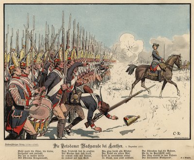 Infanterie prussienne à la bataille de Leuthen - Carl Röchling